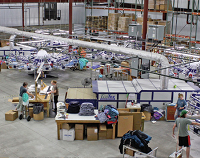 Lakeshirts production floor - Enterprise Minnesota magazine