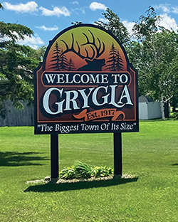 Sign in Grygla, MN