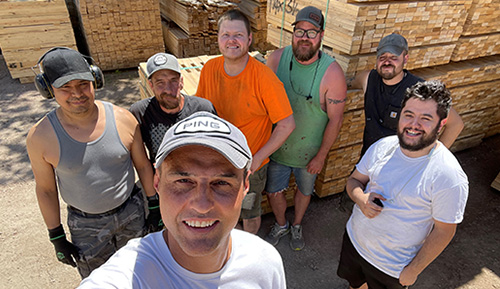 Owner Wes Bonine and his team at Popp Brothers Lumber