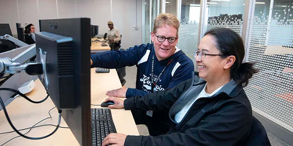 Hennepin Tech - Learning in the computer lab