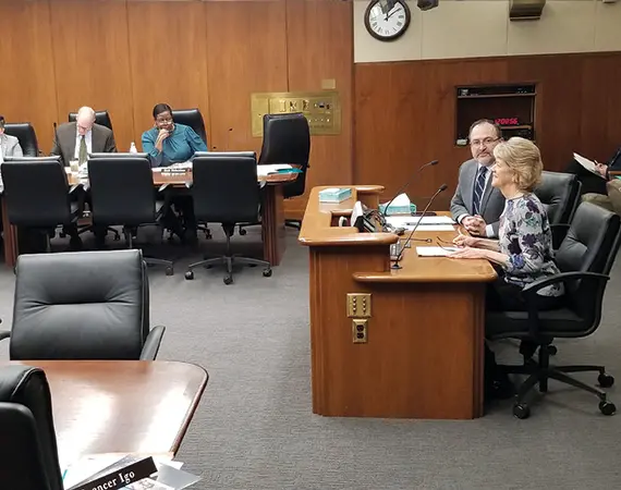 Lynn Shelton testifying before a MN House pf Representatives committee.