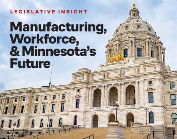The Minnesota State Capitol building in St. Paul, featuring its large gilded dome and ornate Beaux-Arts architecture against a partly cloudy sky.